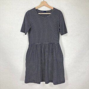 Gap Striped Knit Dress Spring Preppy School Graduation Skater Y2